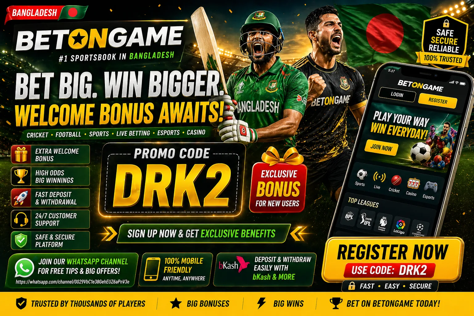 🔥 Betongame Bangladesh Promo Code DRK2 – Best Cricket Bonus Code in 2026